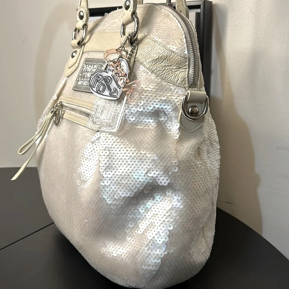 Coach NWT Poppy Sequined Spotlight Limited EditionTote Bag 16304 - Picture 8 of 16